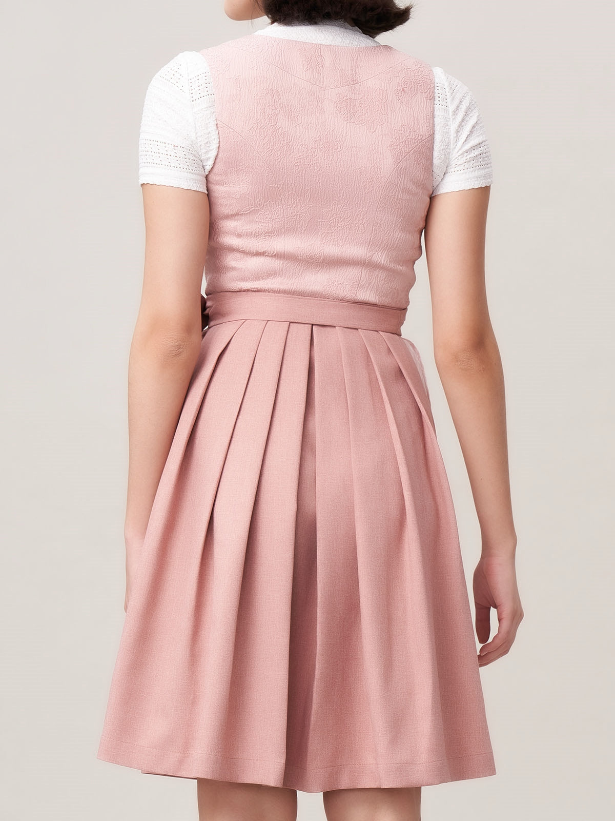 Damen Rosa Zwei verdeckte Eingriffstaschen Dirndl ANJA