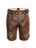 Braun Stickereien Lederhosen