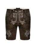 Braun Stickereien Lederhosen